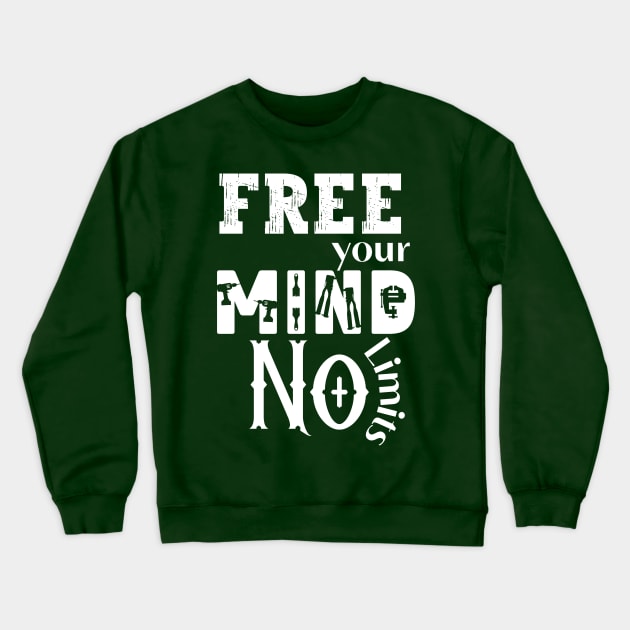 free your mind Crewneck Sweatshirt by FehuMarcinArt